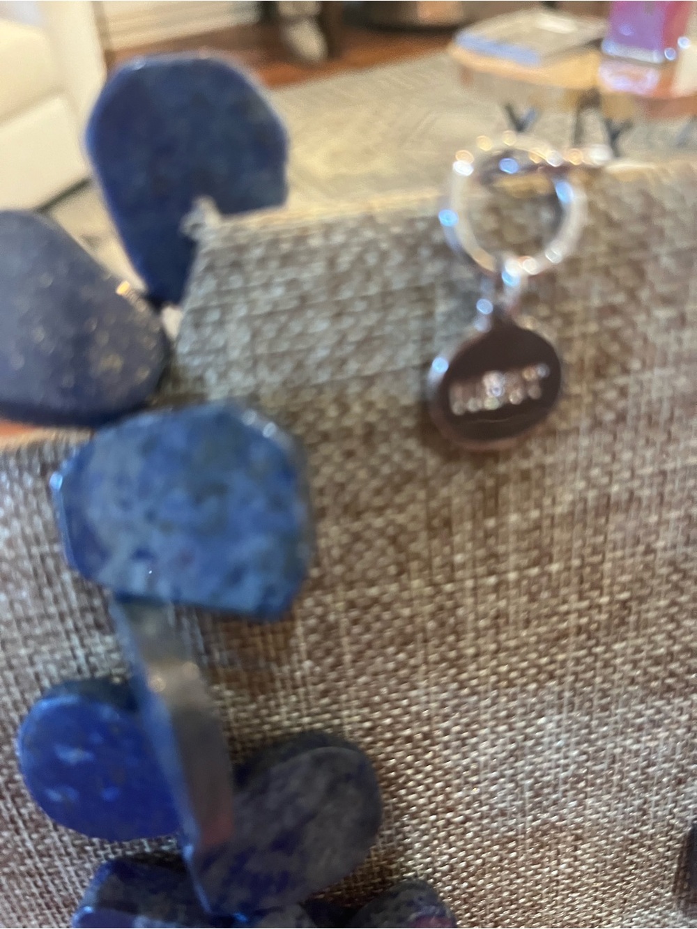 Genuine Lapis Lazuli Statement Necklace • Artisan Blue Gemstone - Picture 3 of 3